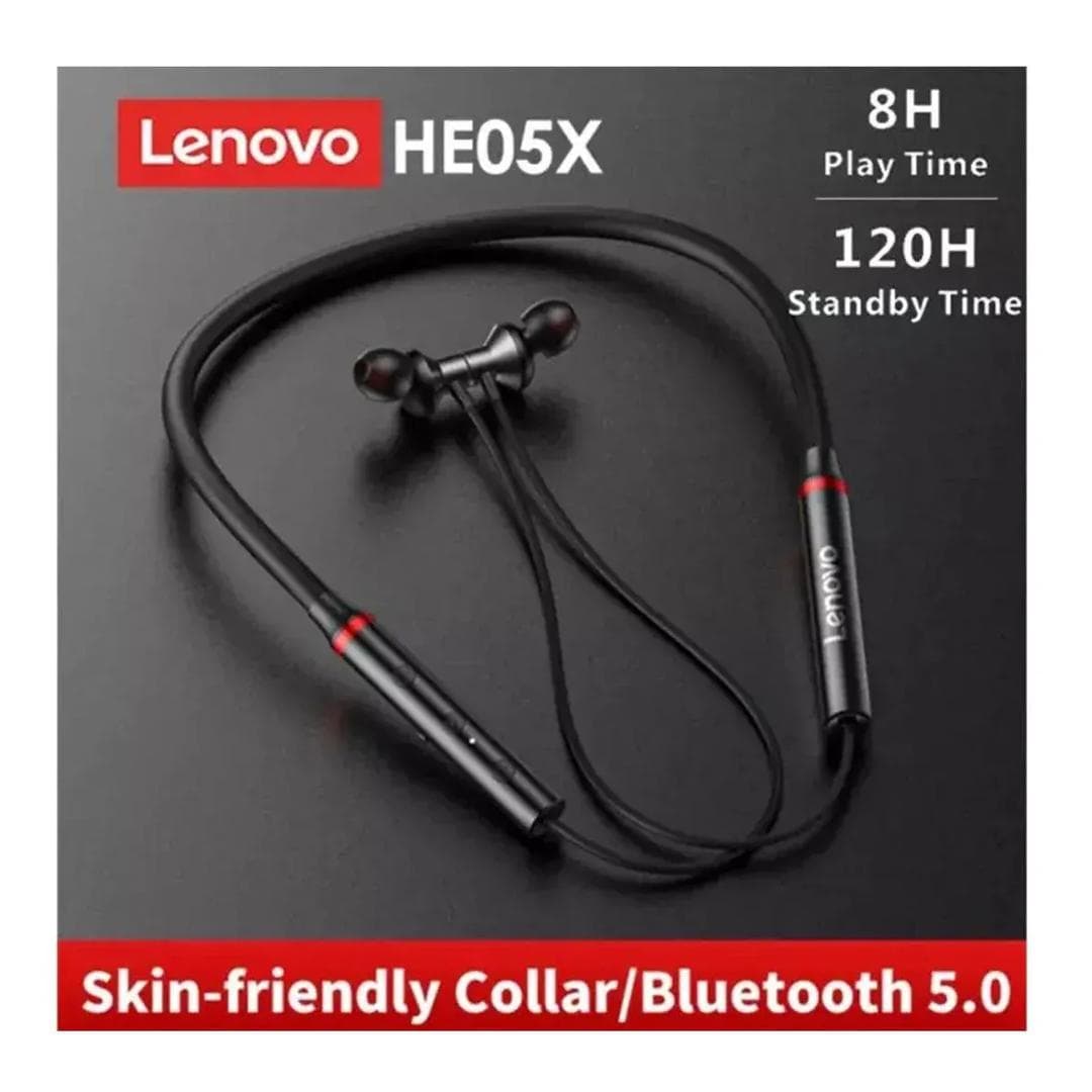 Lenovo Wireless Neckband Bluetooth 5.0 Black HD Call
