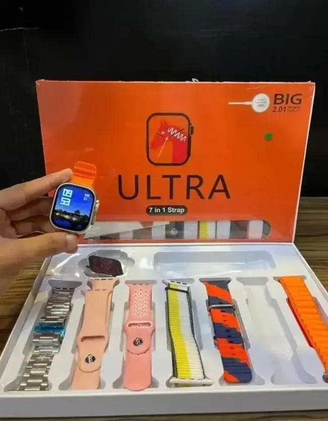 Ultra Smart Watch with 5 Colors Bands