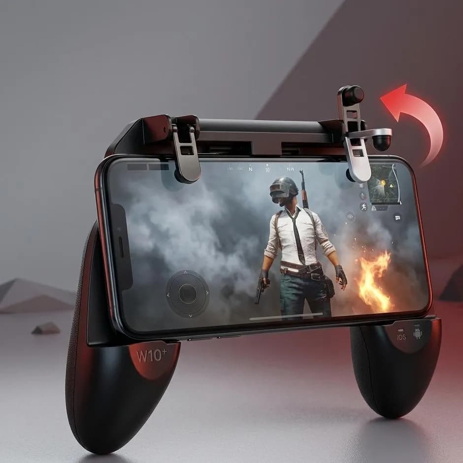Black Mobile Stand with 360° Rotation