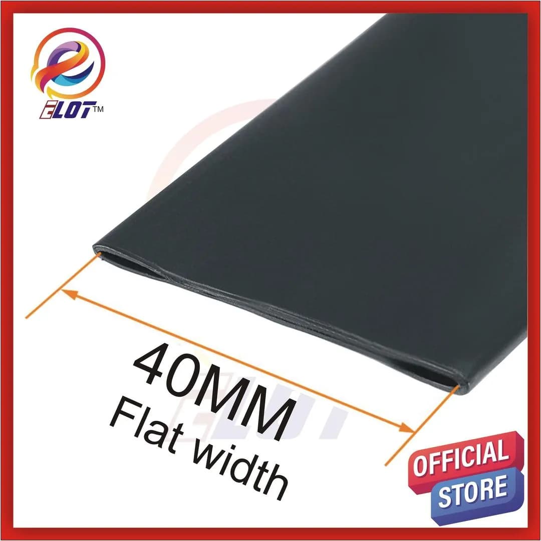 Black Heat Shrink Wire Junction 40MM Flat Width