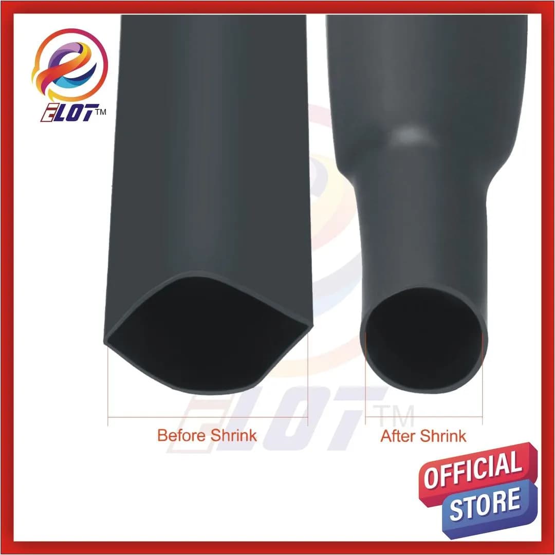 Black Heat Shrink Wire Junction 40MM Flat Width