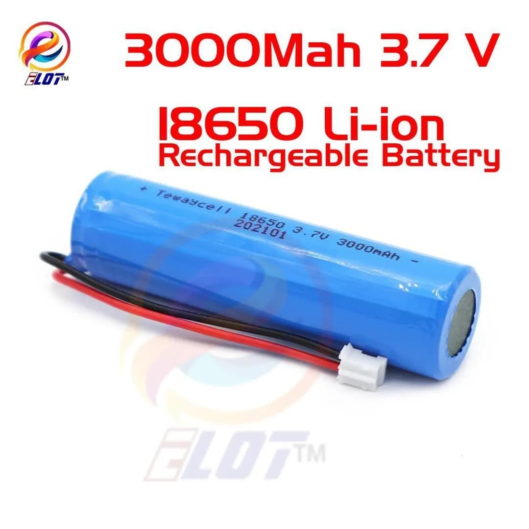 3000mAh 3.7V Li-ion Rechargeable Battery Blue