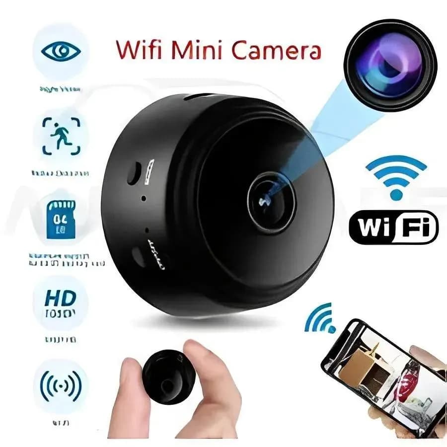 Mini WiFi Camera A9 HD 1080P Black
