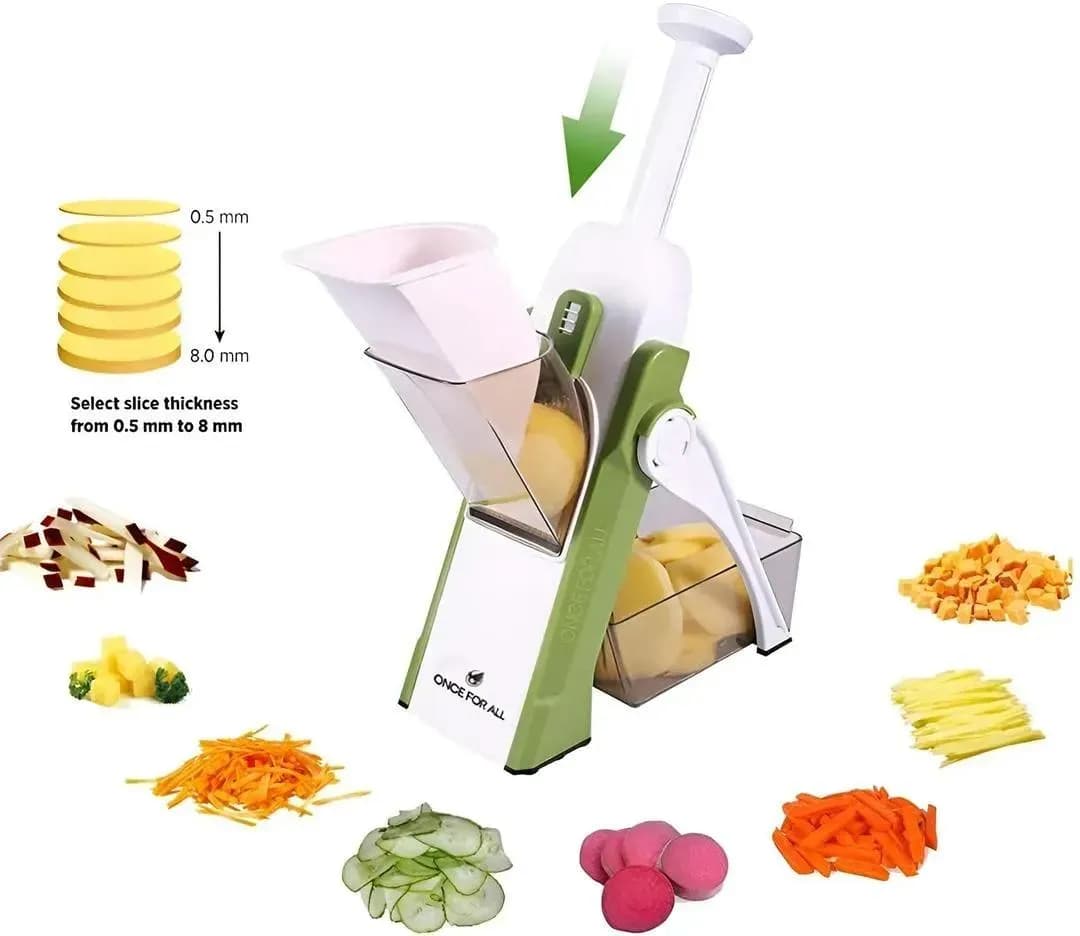 Multi-Function Vegetable Slicer with 40 Thickness Levels