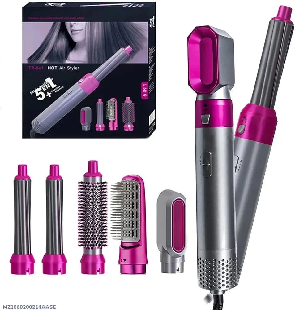 5in 1 Hair Straightener pink