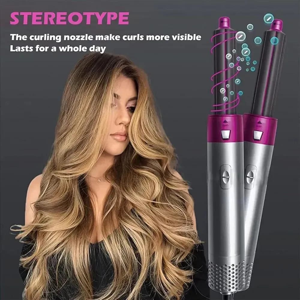 5in 1 Hair Straightener pink