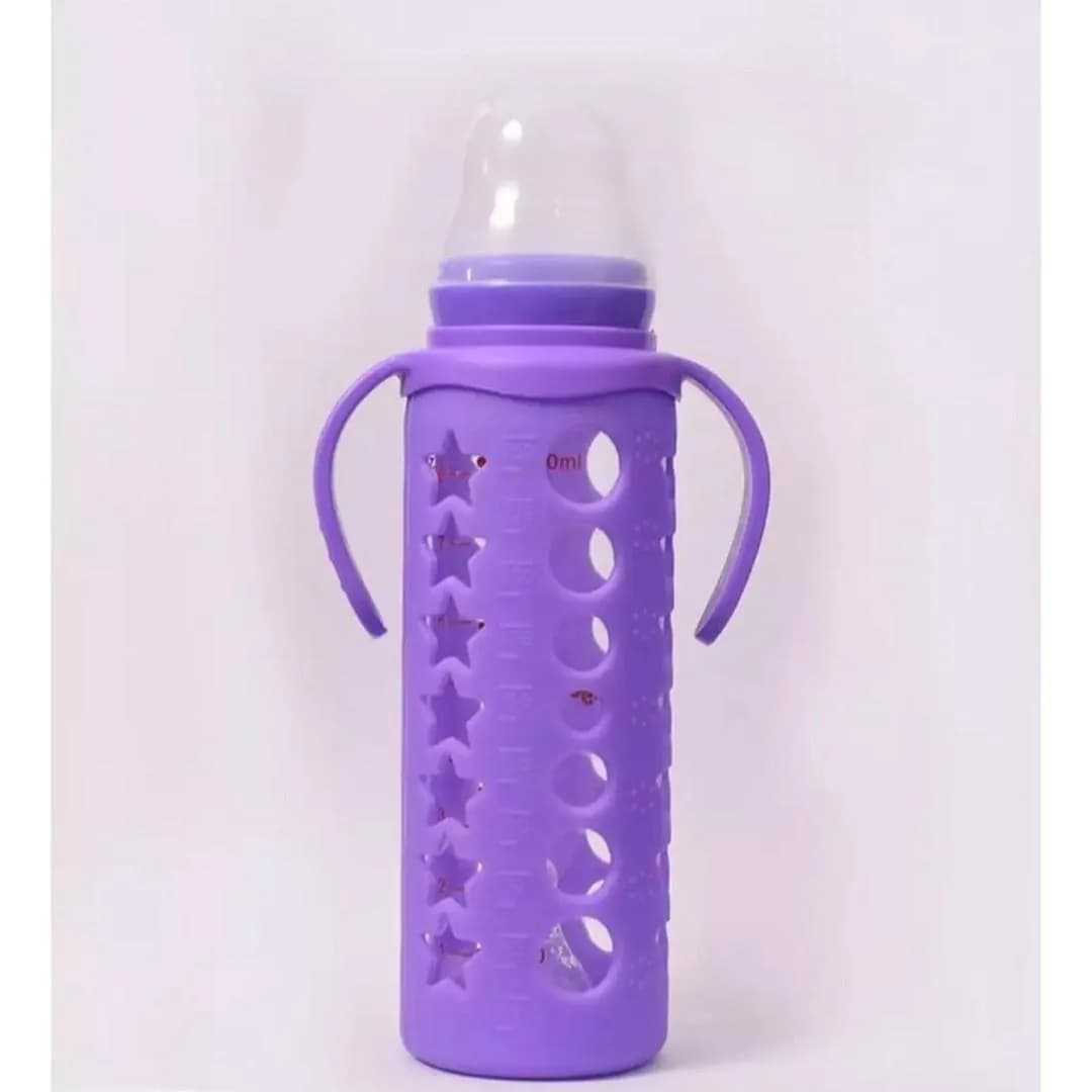 Purple BPA-Free Baby Feeder with Star Cutouts