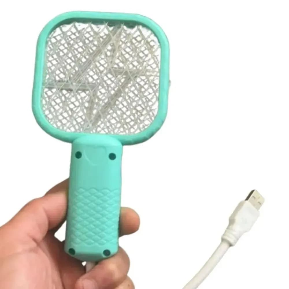 Electric Mosquito Swatter Green 3cm Portable