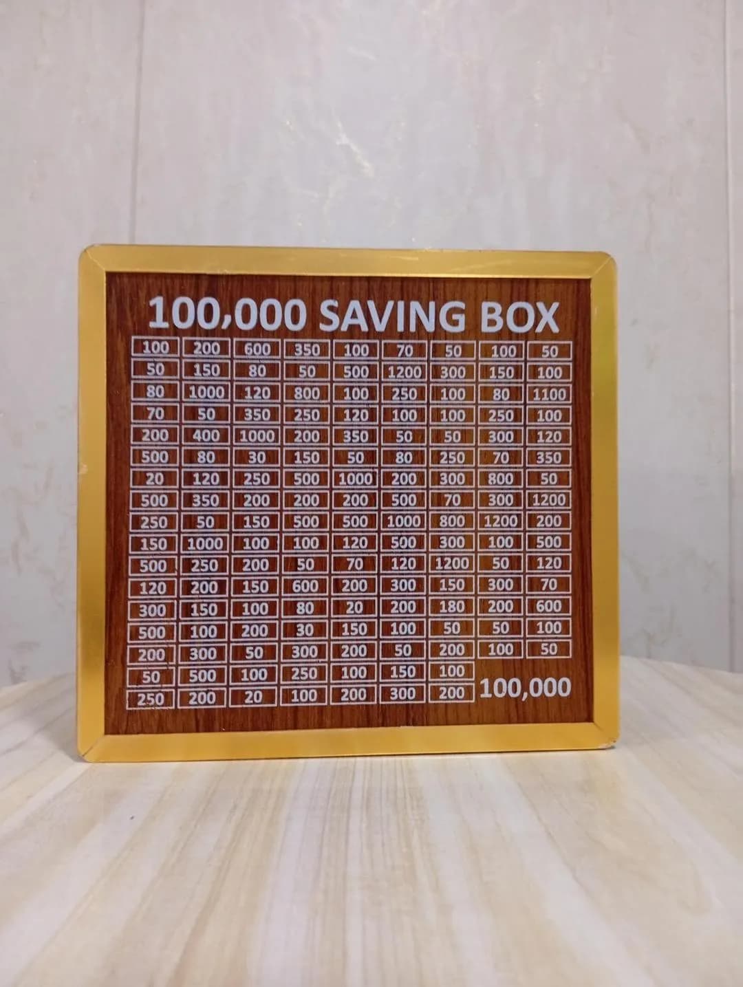Islamic Umrah Saving Box Wood Brown 100000 PKR