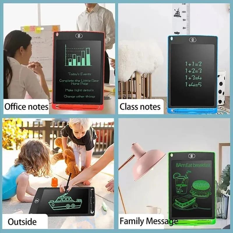 Kids LCD Writing Tablet with Stylus & Colorful Design