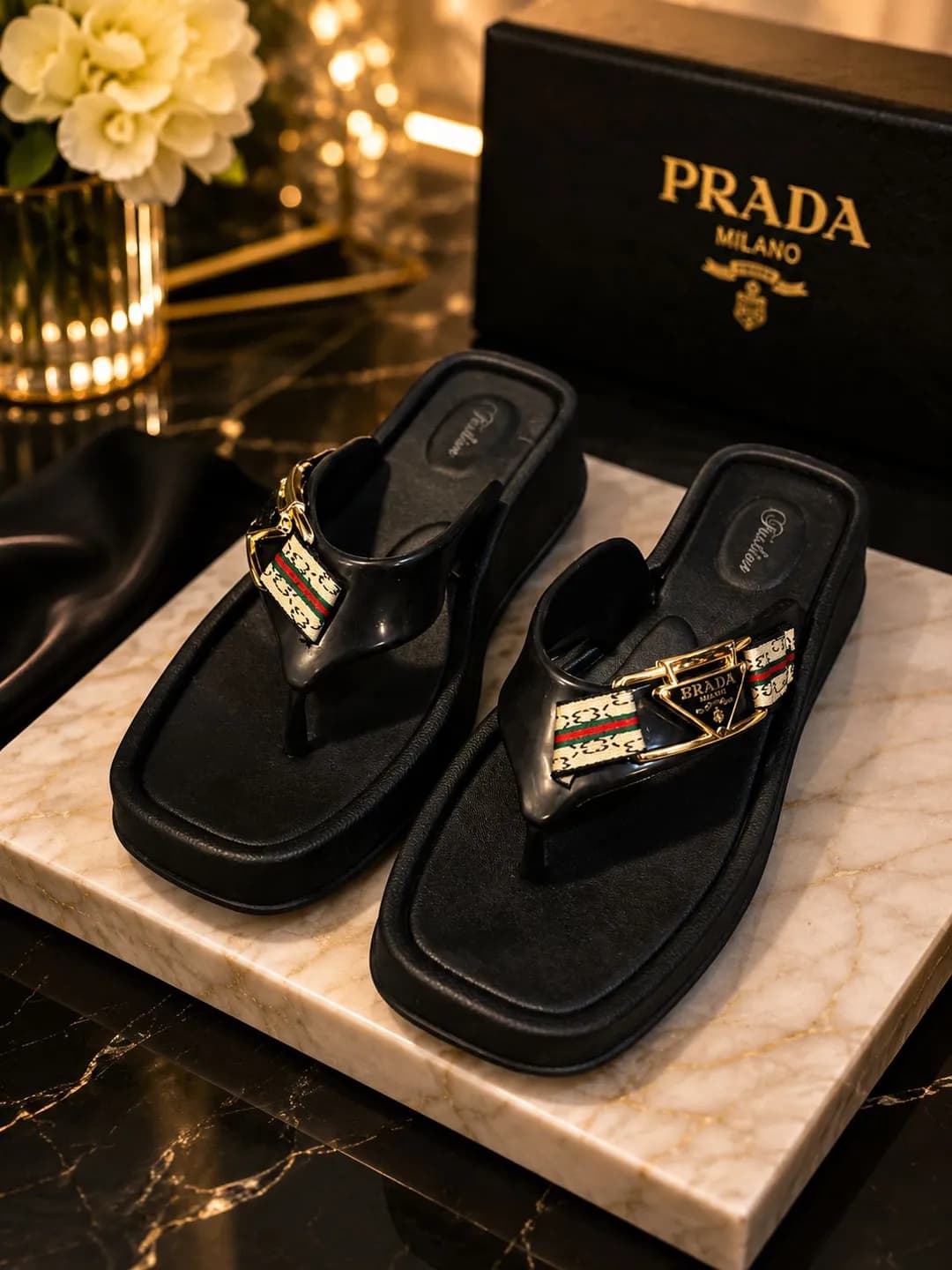 Women's Cork Formal Slippers