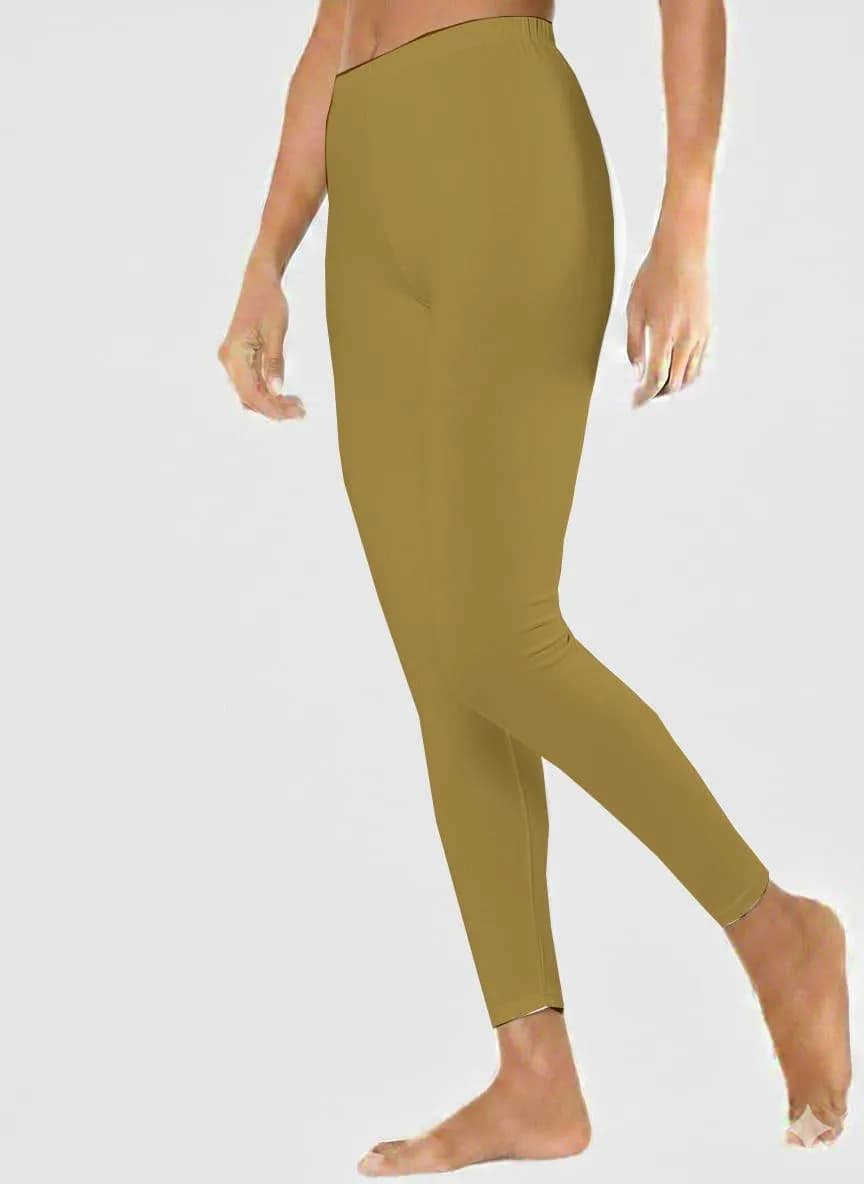 Mustard Thermal Tights for Women Summer Wear