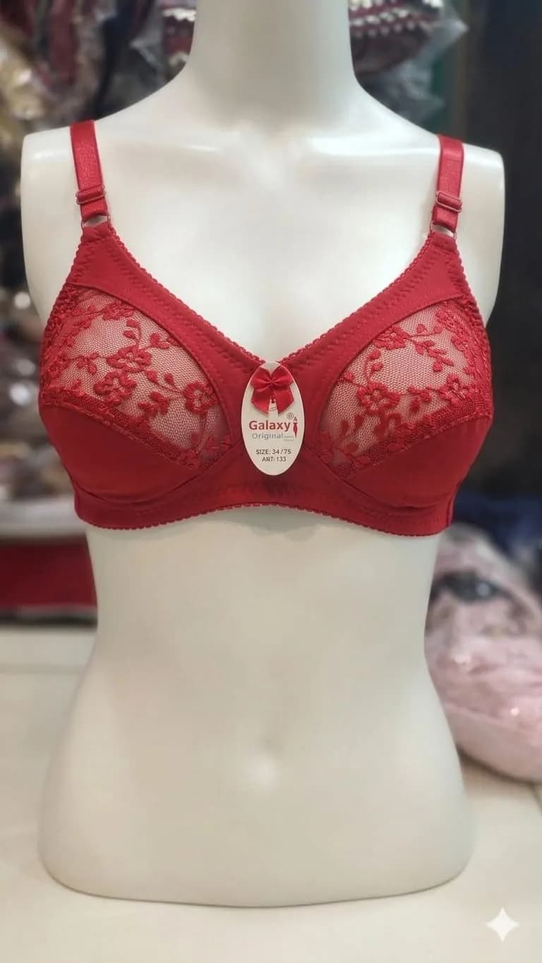 Cotton Embroidered Light Weight Bra Top