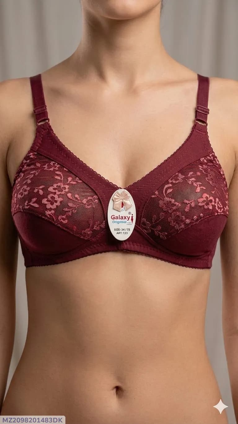 Cotton Embroidered Light Weight Bra Top