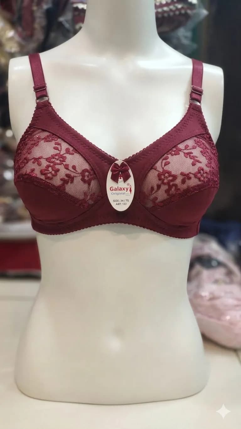 Cotton Embroidered Light Weight Bra Top