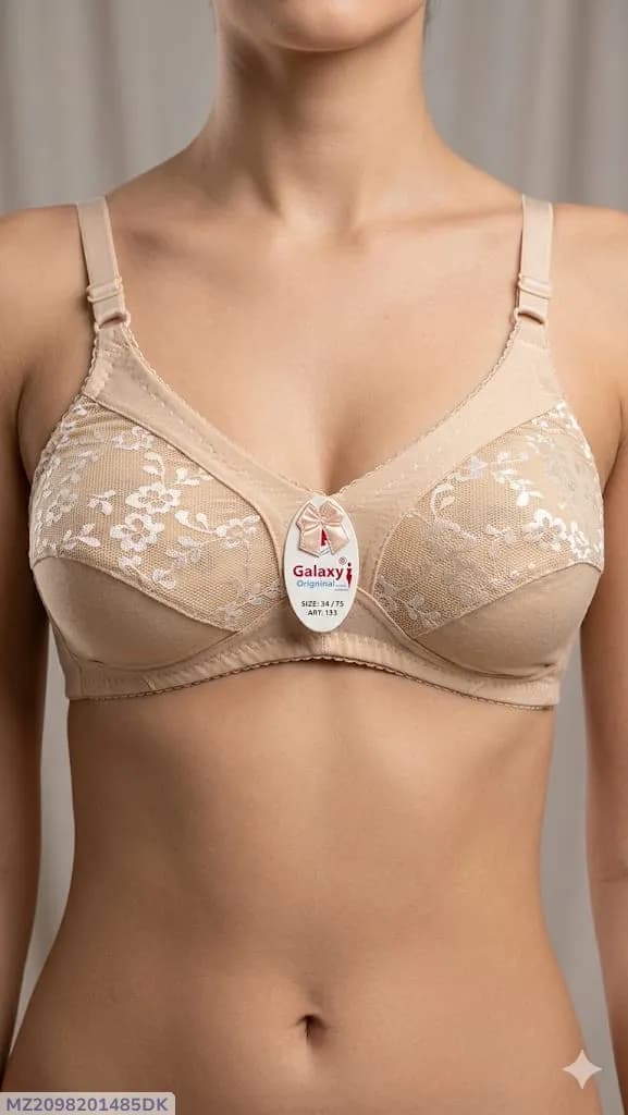 Cotton Embroidered Light Weight Bra Top