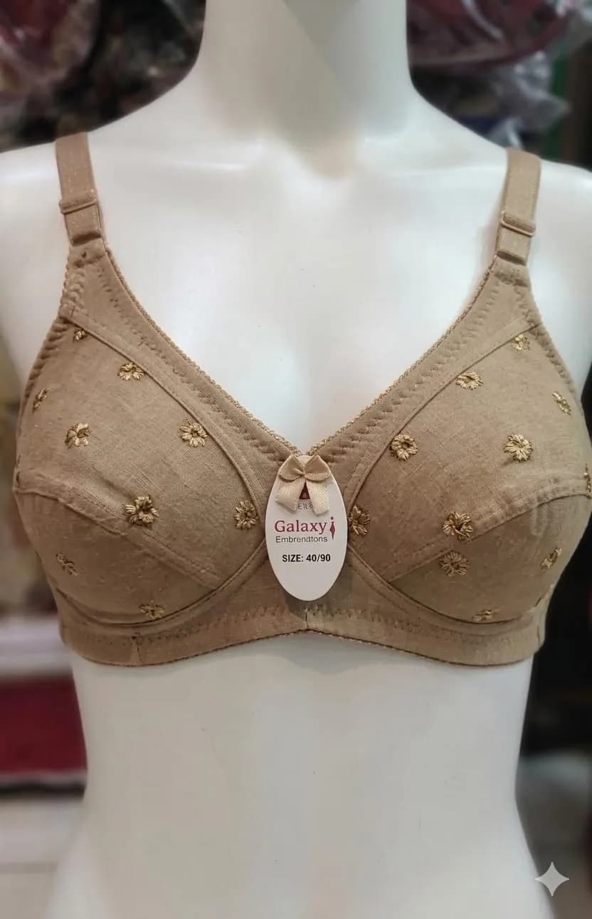 Cotton Embroidered Comfortable And Lightweight Bra Top