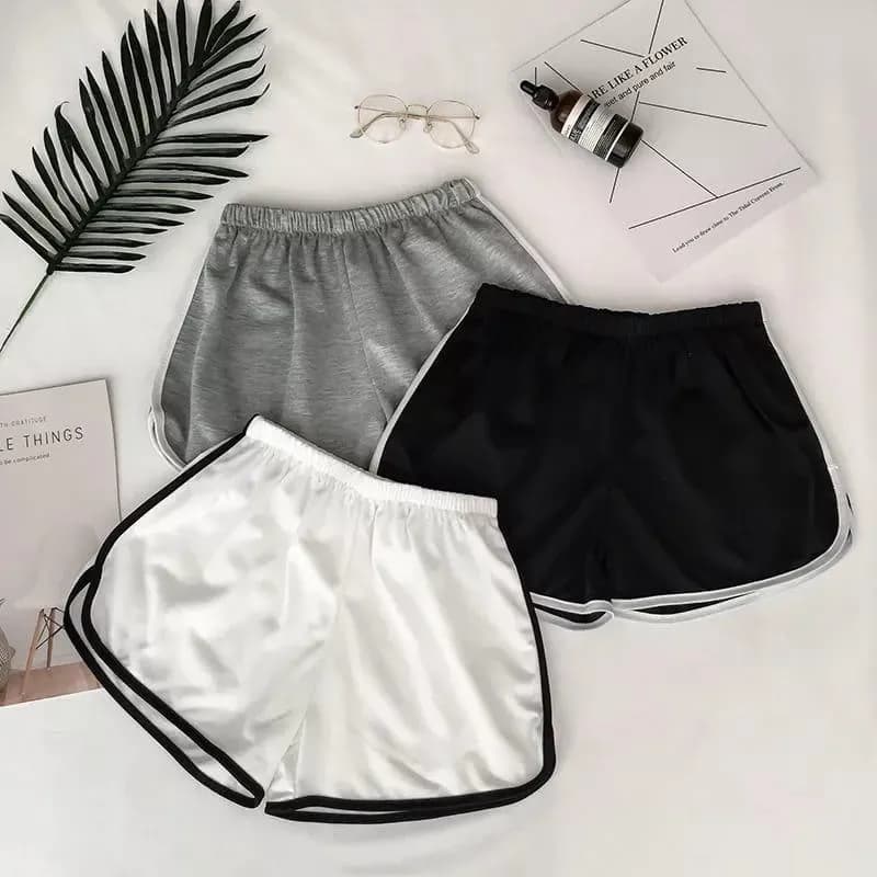 Women Jersey Slip Shorts 3 Pcs Multicolor Comfortable Daily Wear