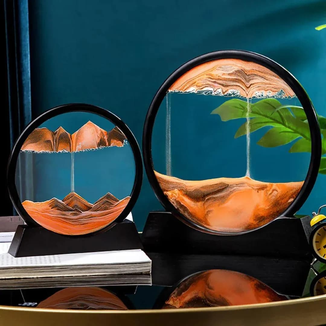 3D Moving Sand Art Decorative Piece for Home Office Bedroom