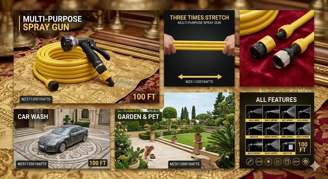 100FT Expandable Hose System with 3X Stretch Design