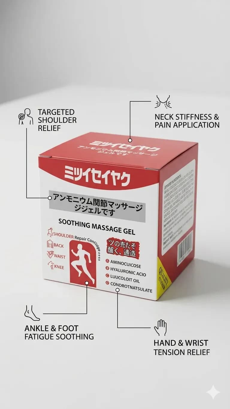 Japanese Premium Care Massage Cream for Shoulder Neck Knee Pain Relief
