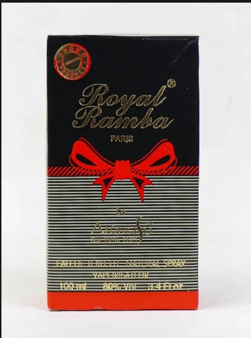 Royal Ramba 100ml Unisex Perfume Black Gold Bow
