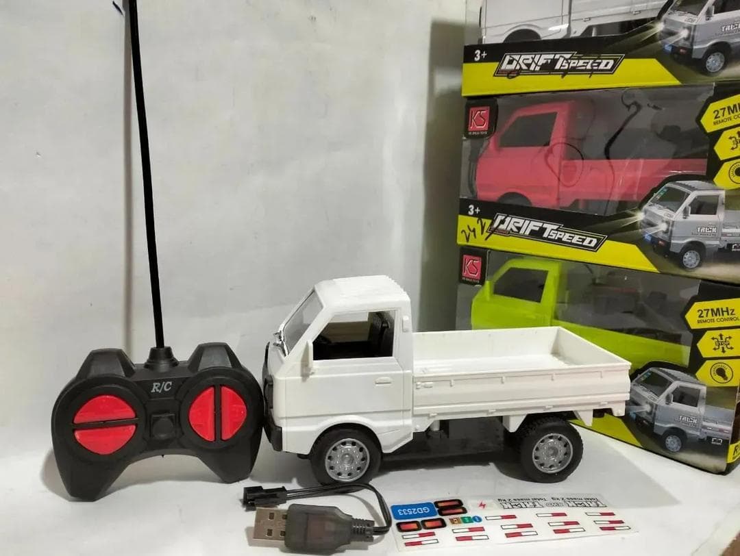 Neon Green 27MHz RC Truck for Kids