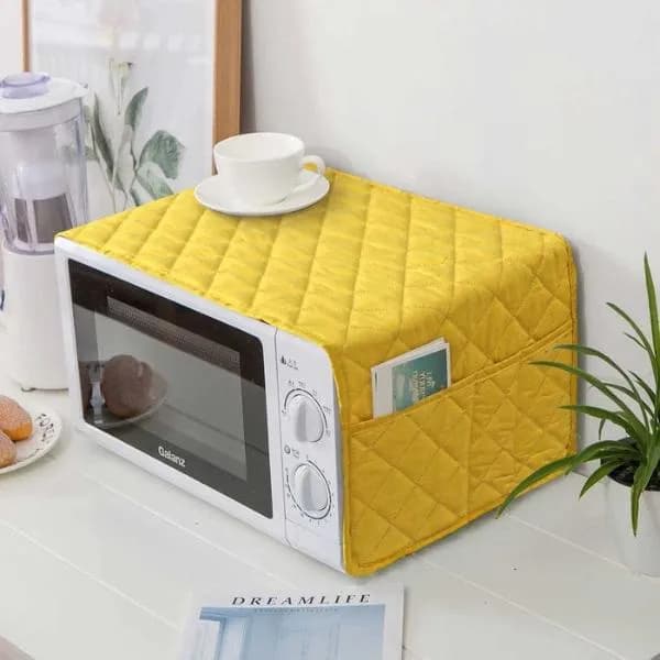 Quilted Oven Cover Dustproof Black