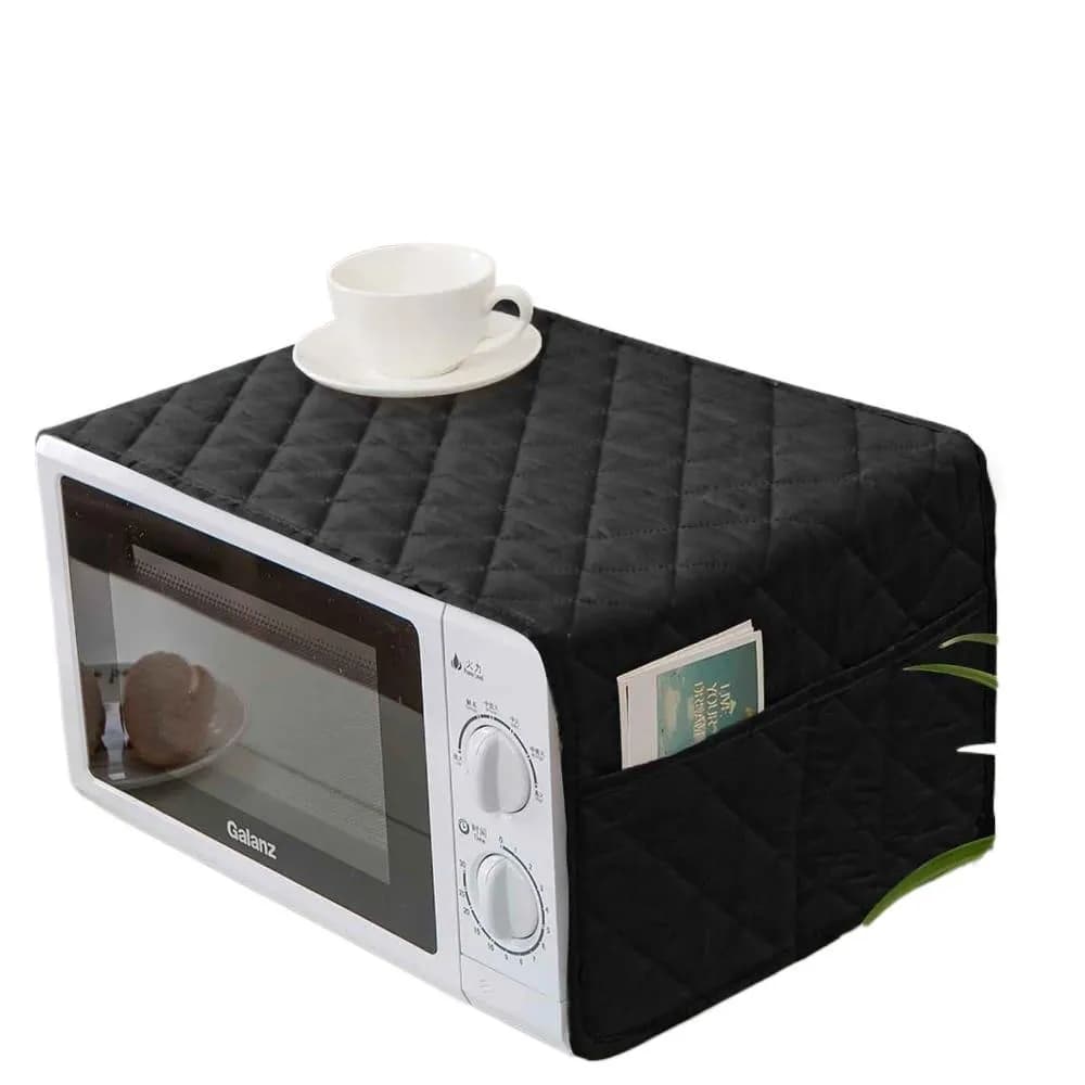 1 Pc Crystal Cotton Quilted Microwave Oven Cover