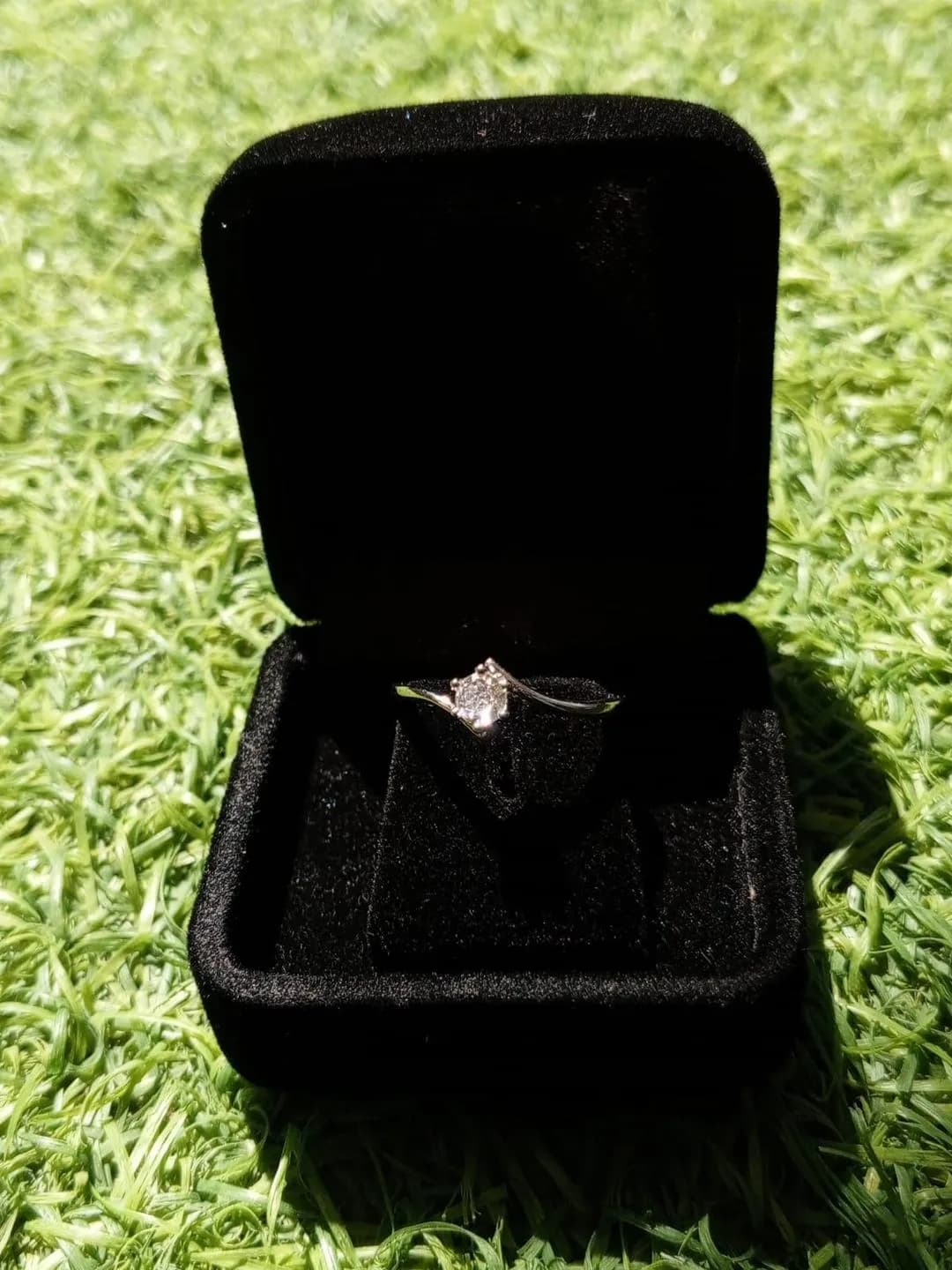 Adjustable Silver Plated Modern Stone Ring for Women
