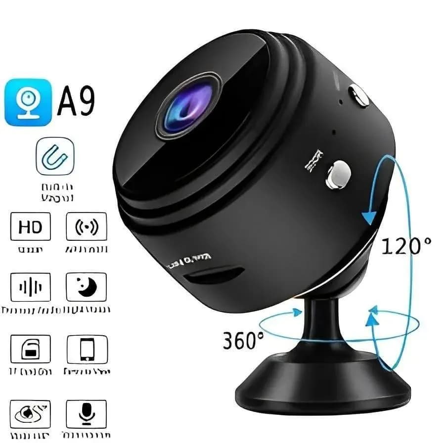 Mini 360° Camera Black ABS Portable