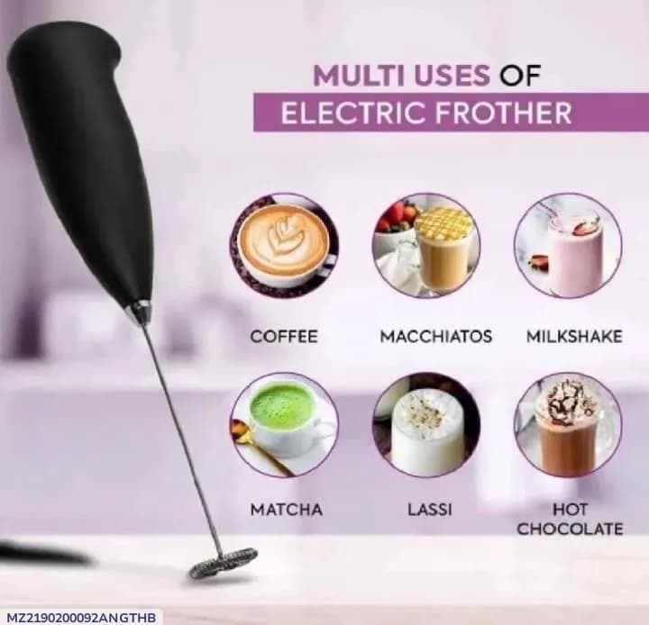 Electric Milk Frothier for Coffee, Matcher, Chocolate