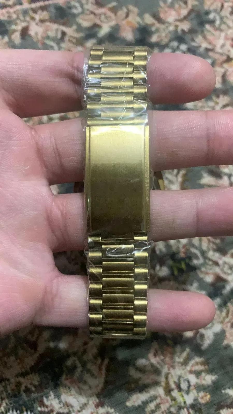 Men's Rose Gold Chain Strap Analogue Watch 2mm