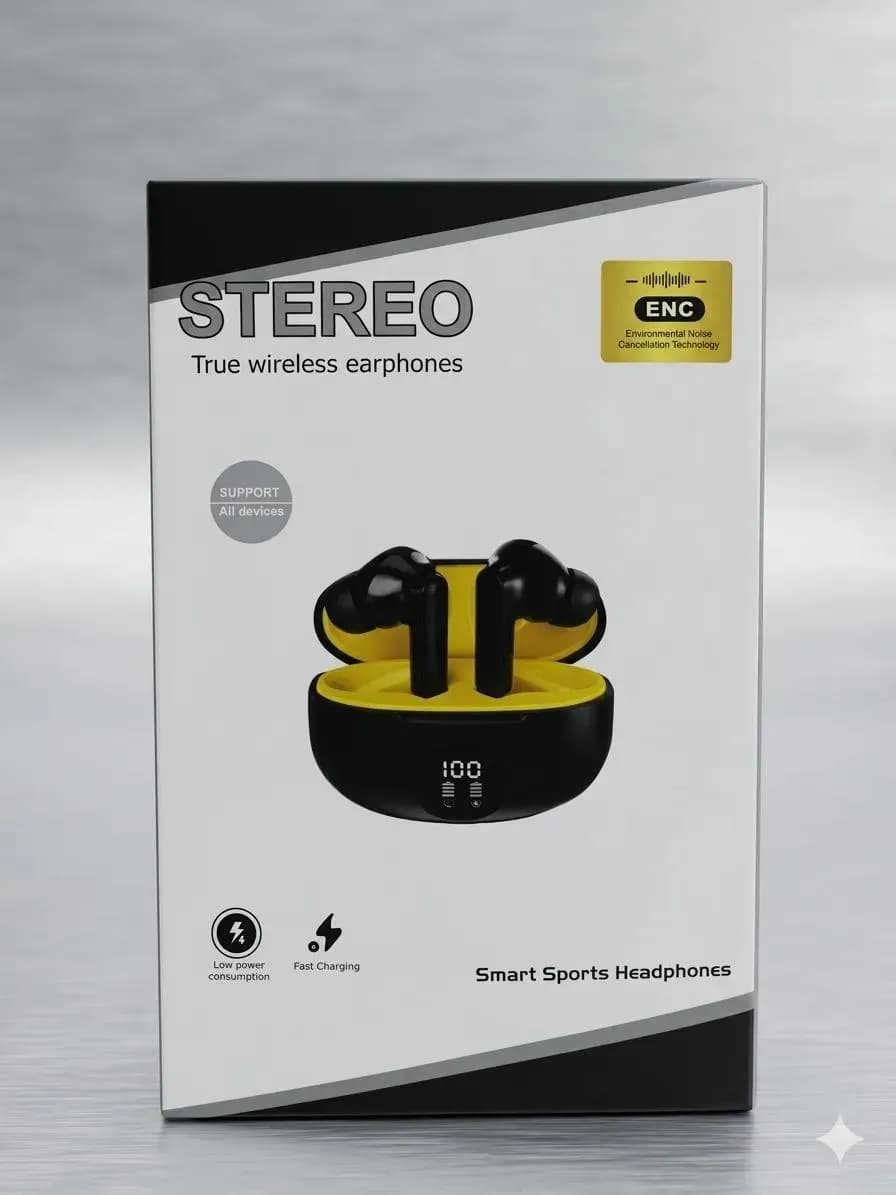 Smart Stereo Wireless Earbuds Bluetooth 5.1 White