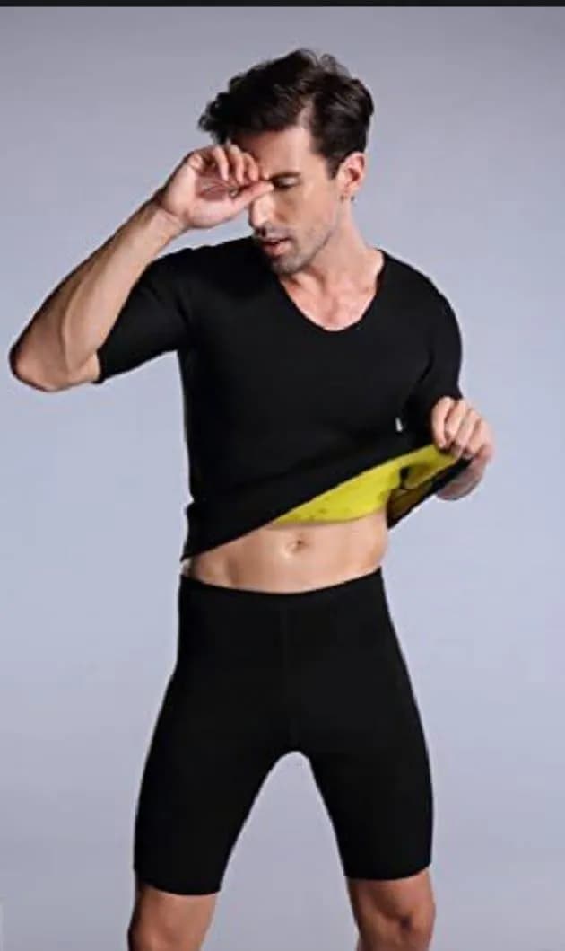 Men's Hot Shaper Waist Belt Black Stretchable Workout Support
