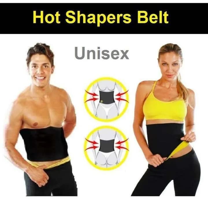 Men's Hot Shaper Waist Belt Black Stretchable Workout Support