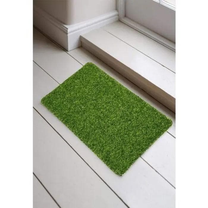 Green Grass Door Mat Non-Slip Indoor Outdoor