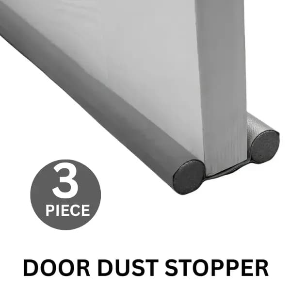 Dustproof Door Stoppers 3 Pcs Dark Wood