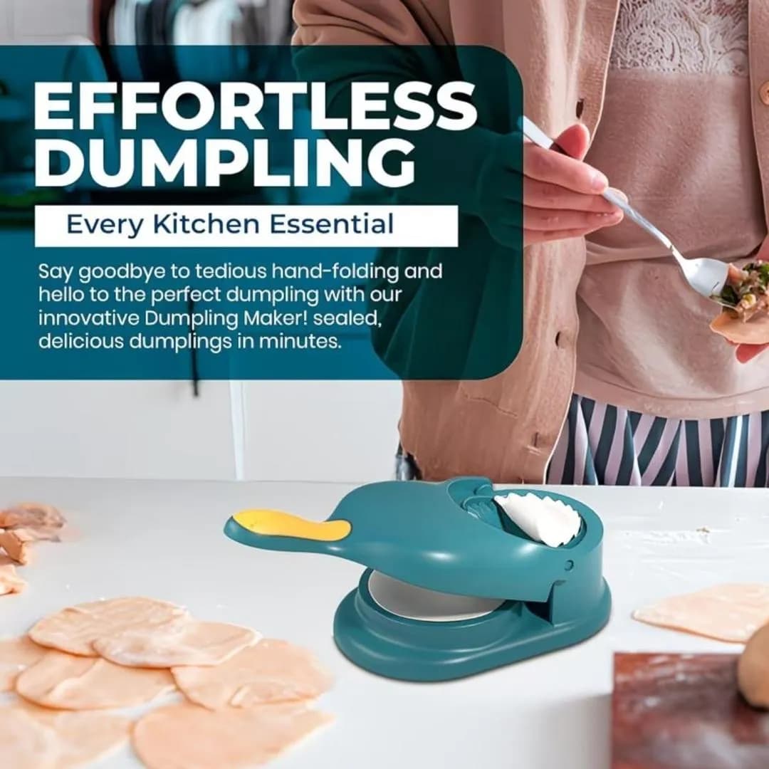 2-in-1 Manual Dumpling Maker for Home Kitchen