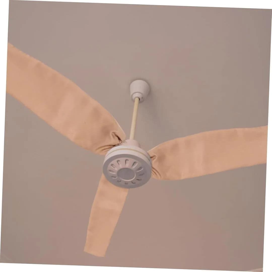 3 Pcs Non Woven Plain Ceiling Fan Cover set