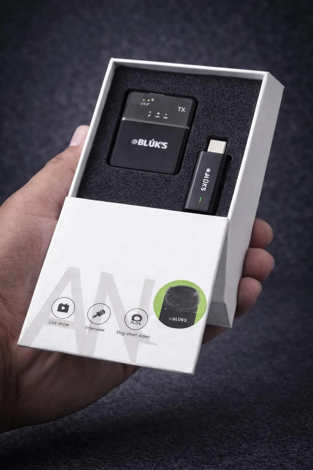 BLUK'S BX7 Wireless Microphone 2.4G Type-C