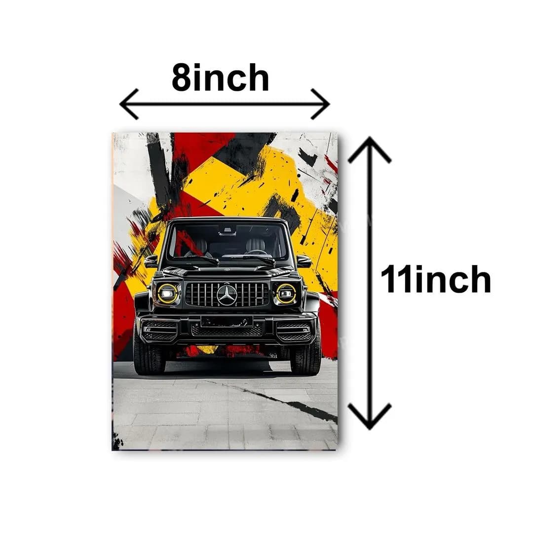 Set of 3 Cars Wall Art Frames for Home Office Decor