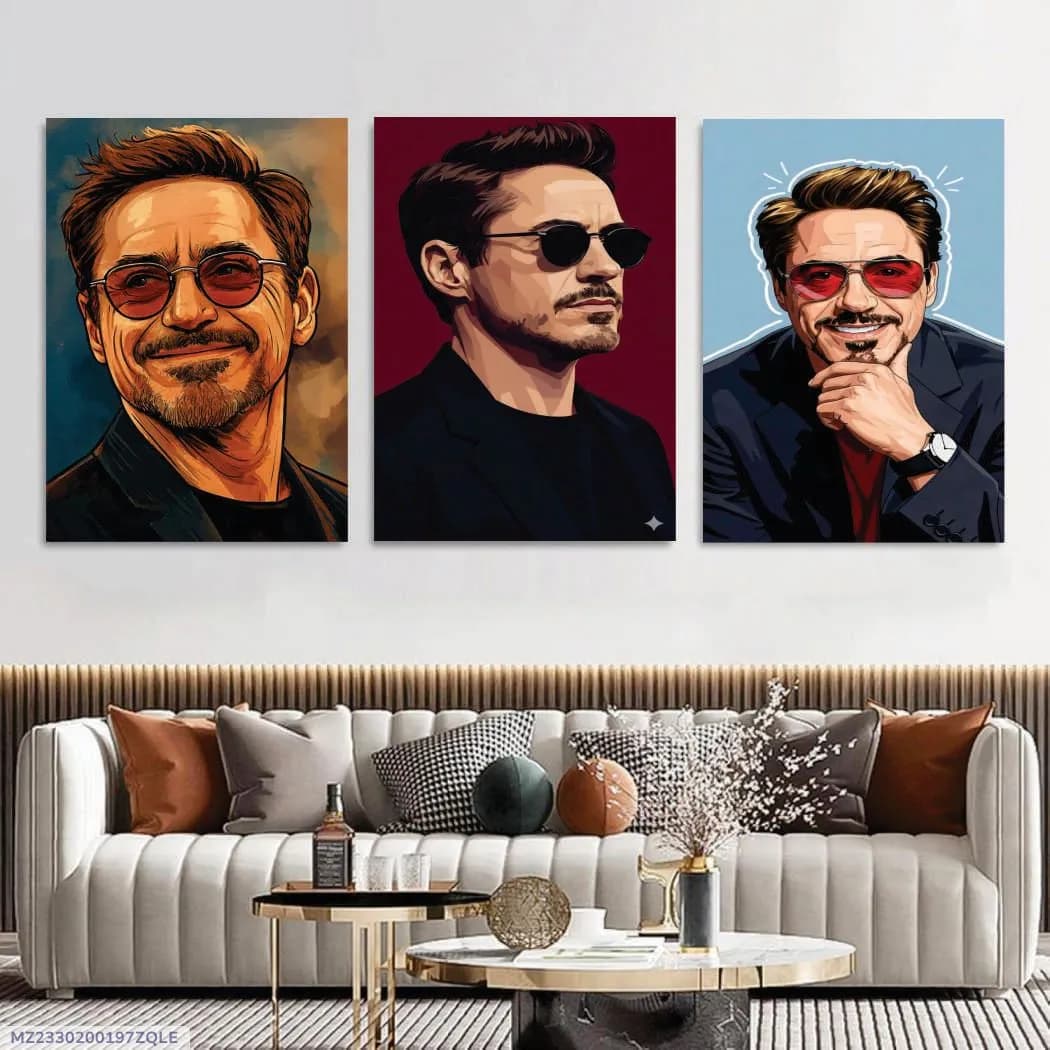 Avengers Wall Art Set 3 Pcs Multicolor 8x11 MDF