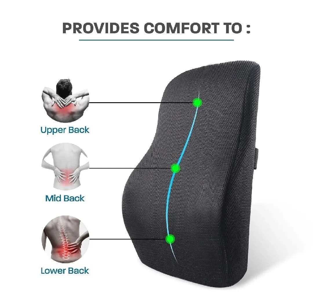 Universal Lumbar Support Cushion for Car Back Posture Support