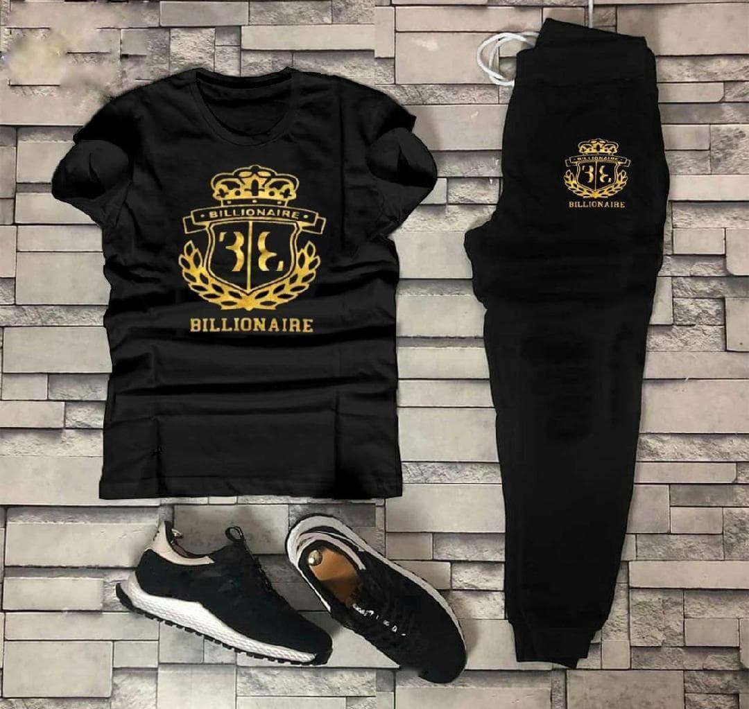 Men Black Graphic Sublimation Track Suit XL