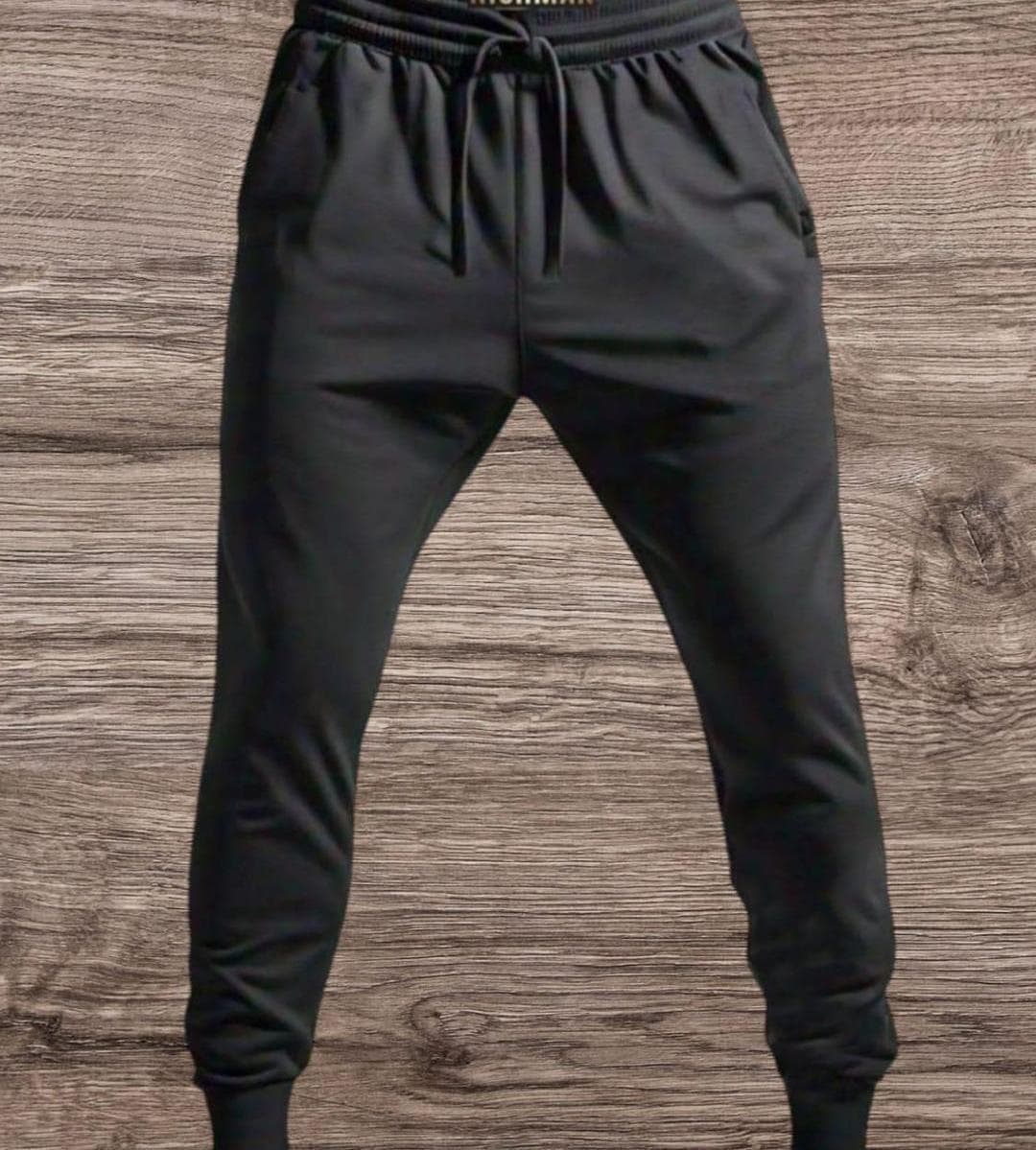 Men Dri Fit Markhor Print Track Suit Black White Medium to XL