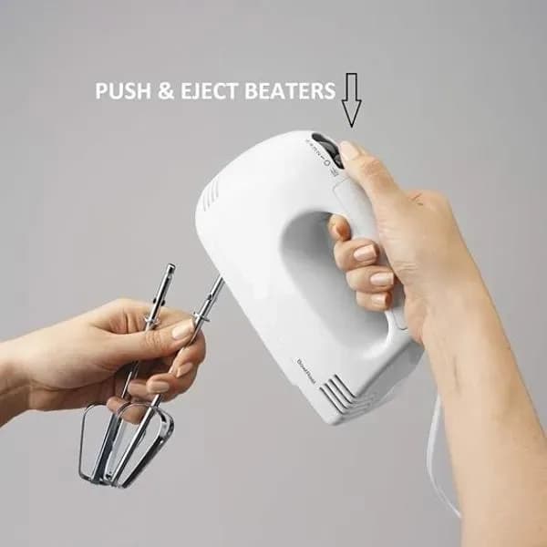 Portable Rechargeable Electric Hand Blender 7 Speeds White 12x13"