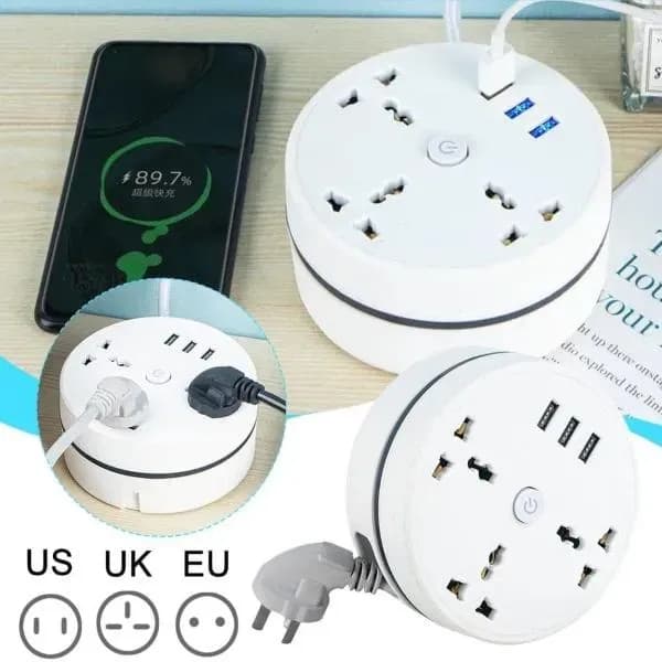 Multifunctional Electrical power socket 16.5 Feet Long Retractable