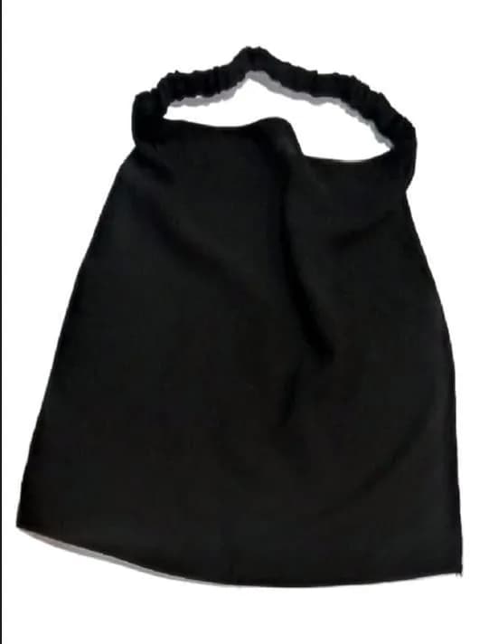Black Chiffon Half Face Niqab Size 14 for Women Girls