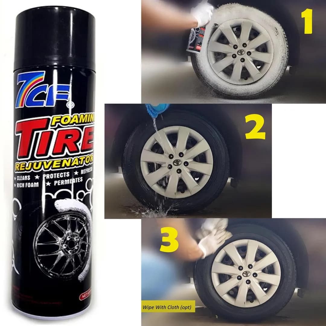 7 CF Tire Cleaner 650ml Fast Clean Dirt Grime Grease